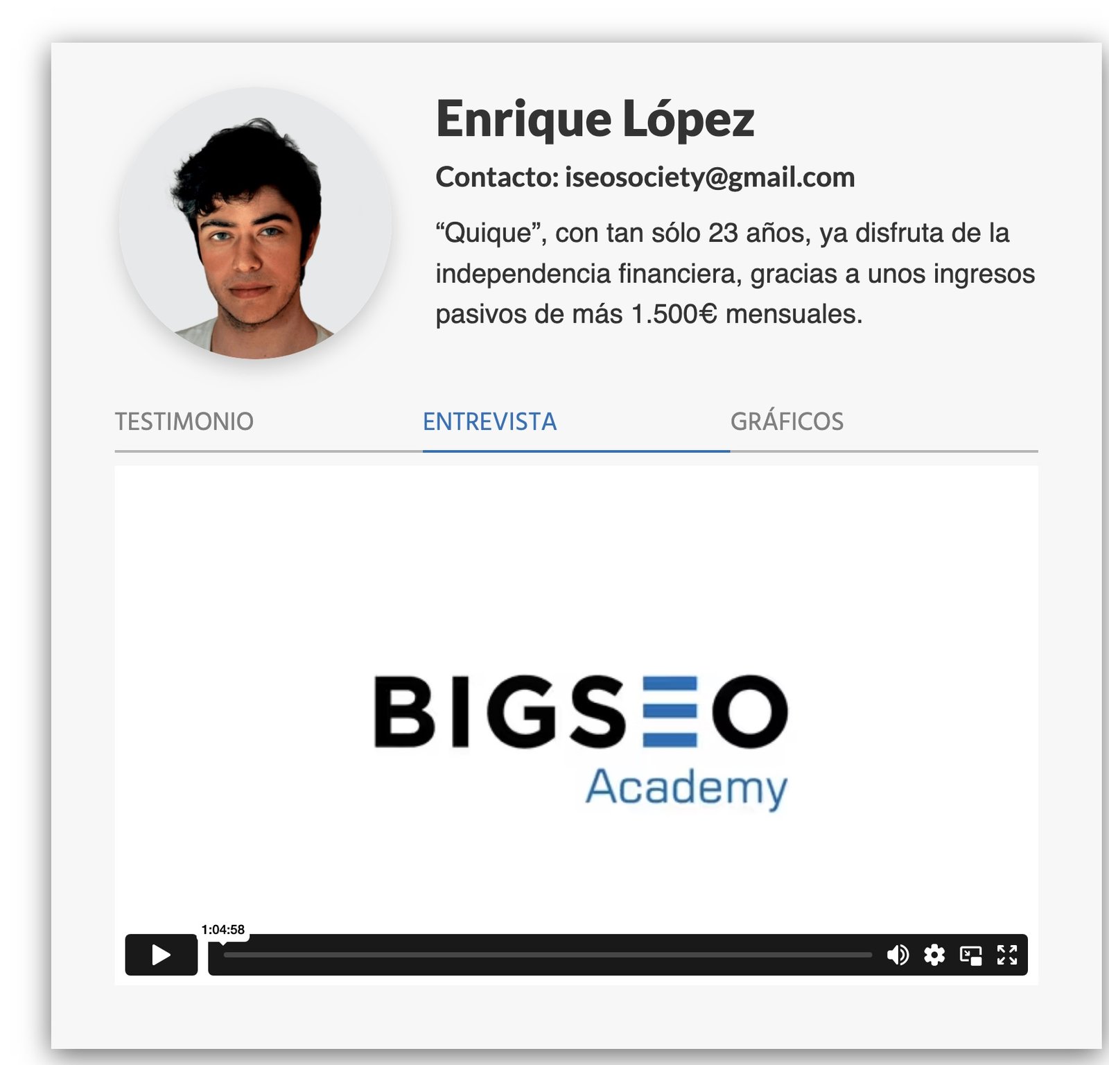 Testimonio armada digital